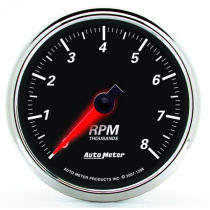 Varvräknare 87mm 8000 RPM IN-DASH DESIGNER BLACK II